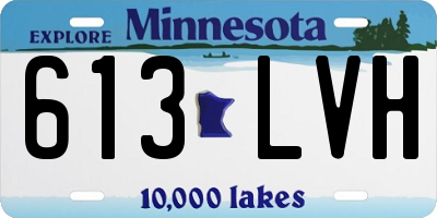 MN license plate 613LVH