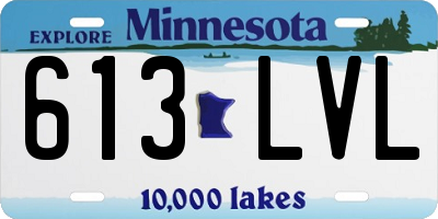 MN license plate 613LVL