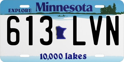 MN license plate 613LVN