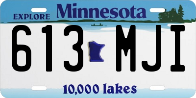 MN license plate 613MJI
