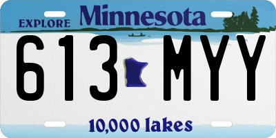 MN license plate 613MYY