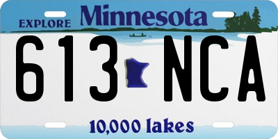 MN license plate 613NCA