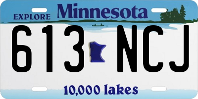 MN license plate 613NCJ