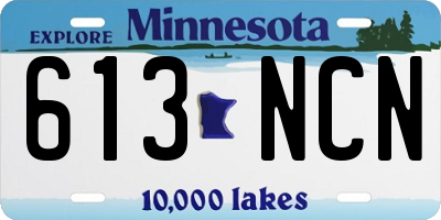 MN license plate 613NCN