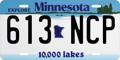 MN license plate 613NCP