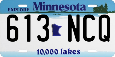 MN license plate 613NCQ