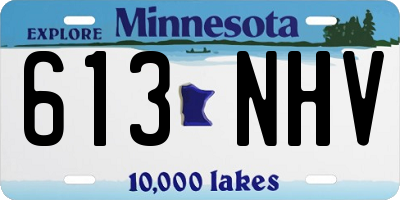 MN license plate 613NHV