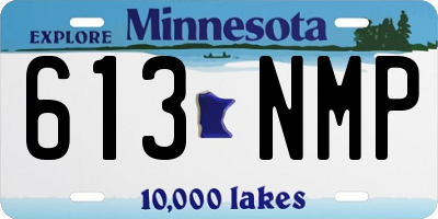 MN license plate 613NMP