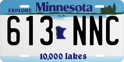 MN license plate 613NNC