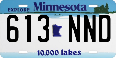 MN license plate 613NND