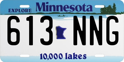 MN license plate 613NNG