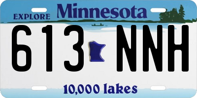 MN license plate 613NNH