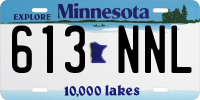 MN license plate 613NNL