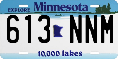 MN license plate 613NNM