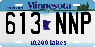 MN license plate 613NNP
