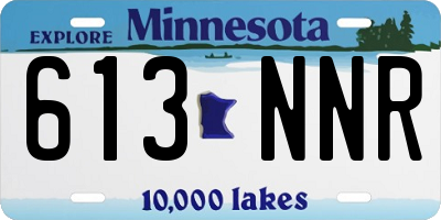 MN license plate 613NNR