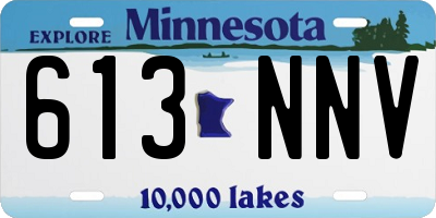 MN license plate 613NNV