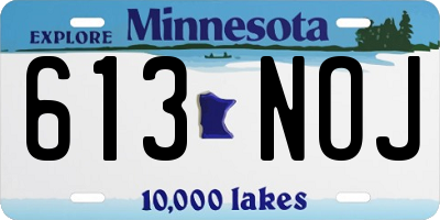 MN license plate 613NOJ