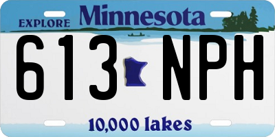 MN license plate 613NPH