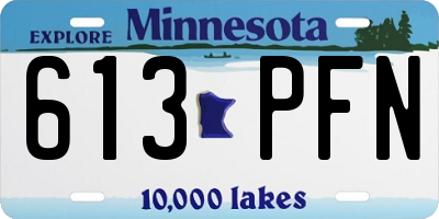 MN license plate 613PFN