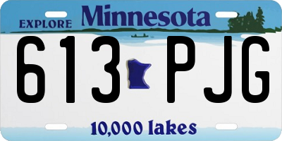 MN license plate 613PJG