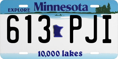 MN license plate 613PJI