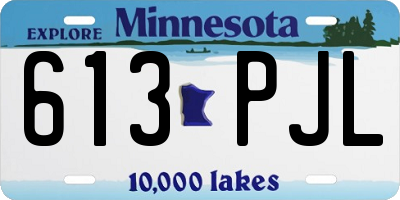 MN license plate 613PJL