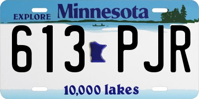 MN license plate 613PJR