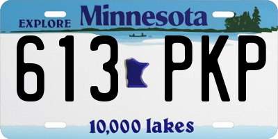 MN license plate 613PKP