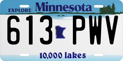 MN license plate 613PWV