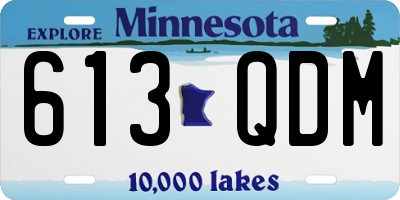 MN license plate 613QDM