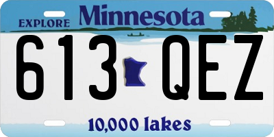 MN license plate 613QEZ