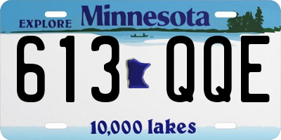 MN license plate 613QQE