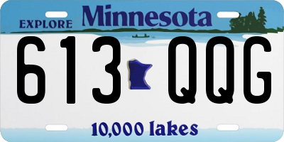 MN license plate 613QQG