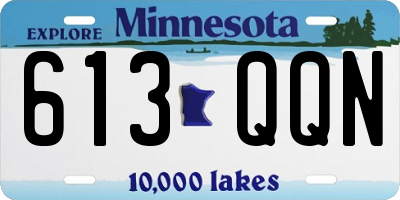 MN license plate 613QQN