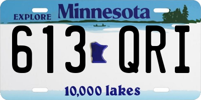 MN license plate 613QRI