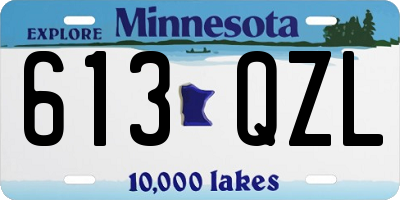 MN license plate 613QZL