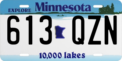 MN license plate 613QZN