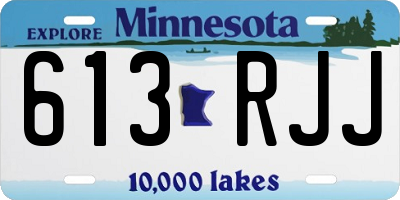 MN license plate 613RJJ