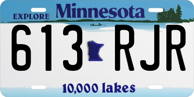 MN license plate 613RJR