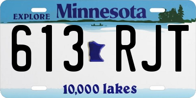 MN license plate 613RJT