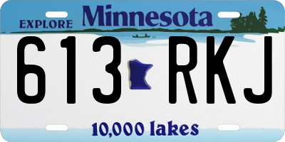 MN license plate 613RKJ