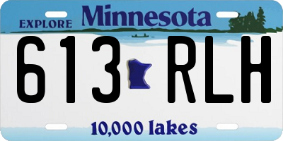 MN license plate 613RLH