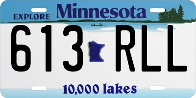 MN license plate 613RLL
