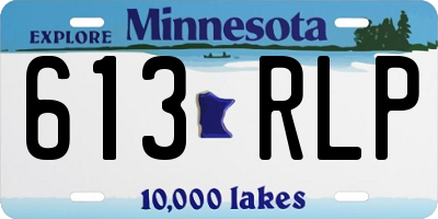 MN license plate 613RLP