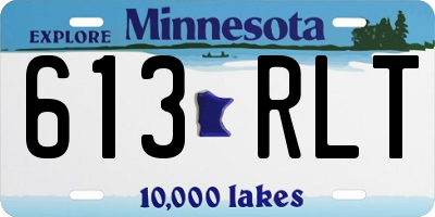 MN license plate 613RLT
