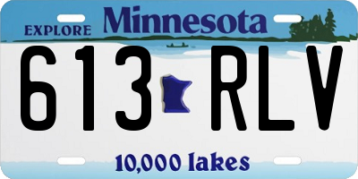 MN license plate 613RLV
