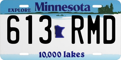 MN license plate 613RMD