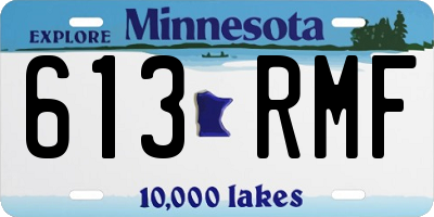 MN license plate 613RMF