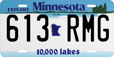 MN license plate 613RMG